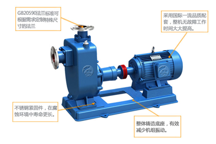 ZX清水自吸泵产品结构特点图